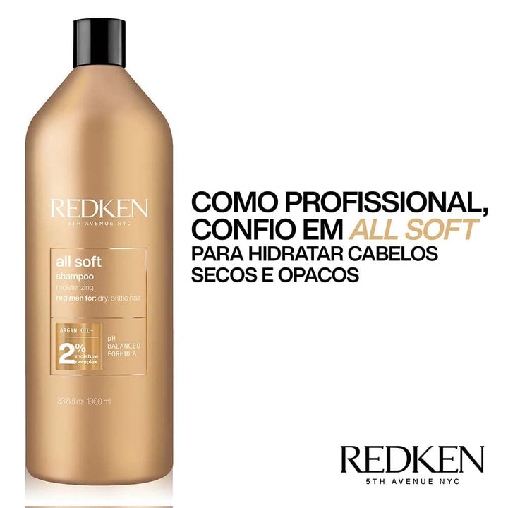 Redken All Soft Shampoo, 1000 ml
