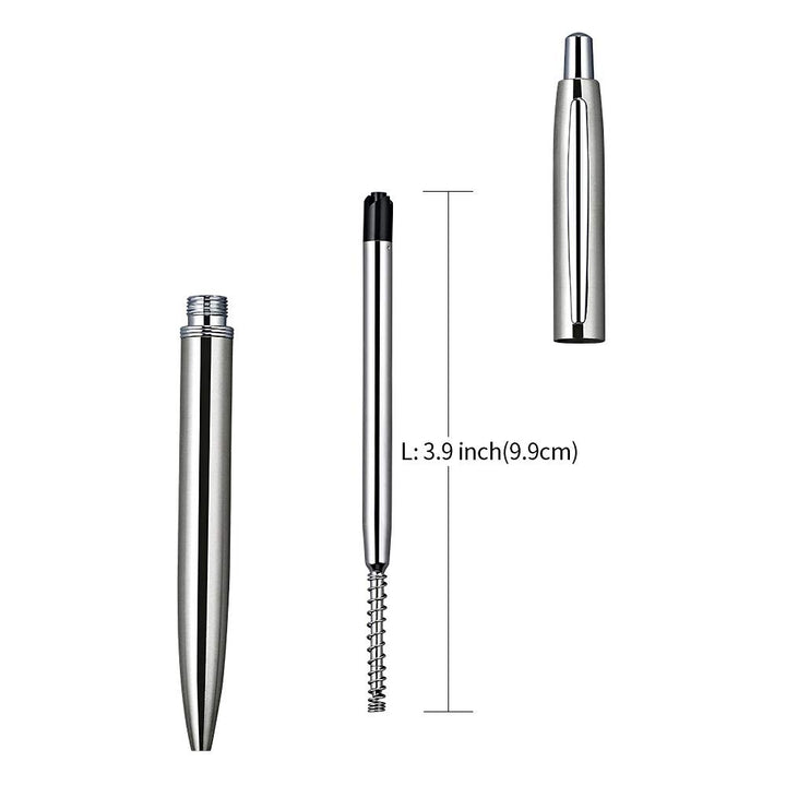 ChaoQ Retractable Metal Ballpoint Pens, 3 Count