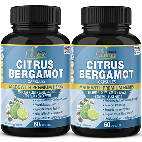 Citrus Bergamot Extract Capsules, 10300 mg, Pack of 2