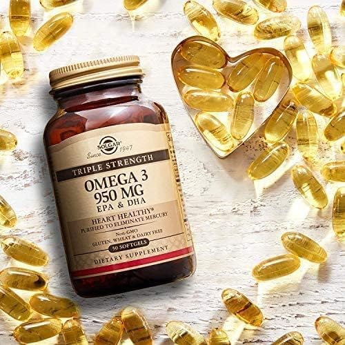 Solgar Triple Strength Omega-3 Softgels, 950 mg, 100 Count