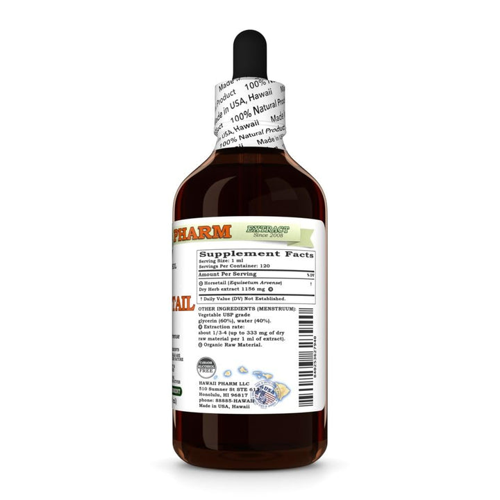 Hawaii Pharm Horsetail Alcohol-Free Liquid Extract, Organic, 4 oz