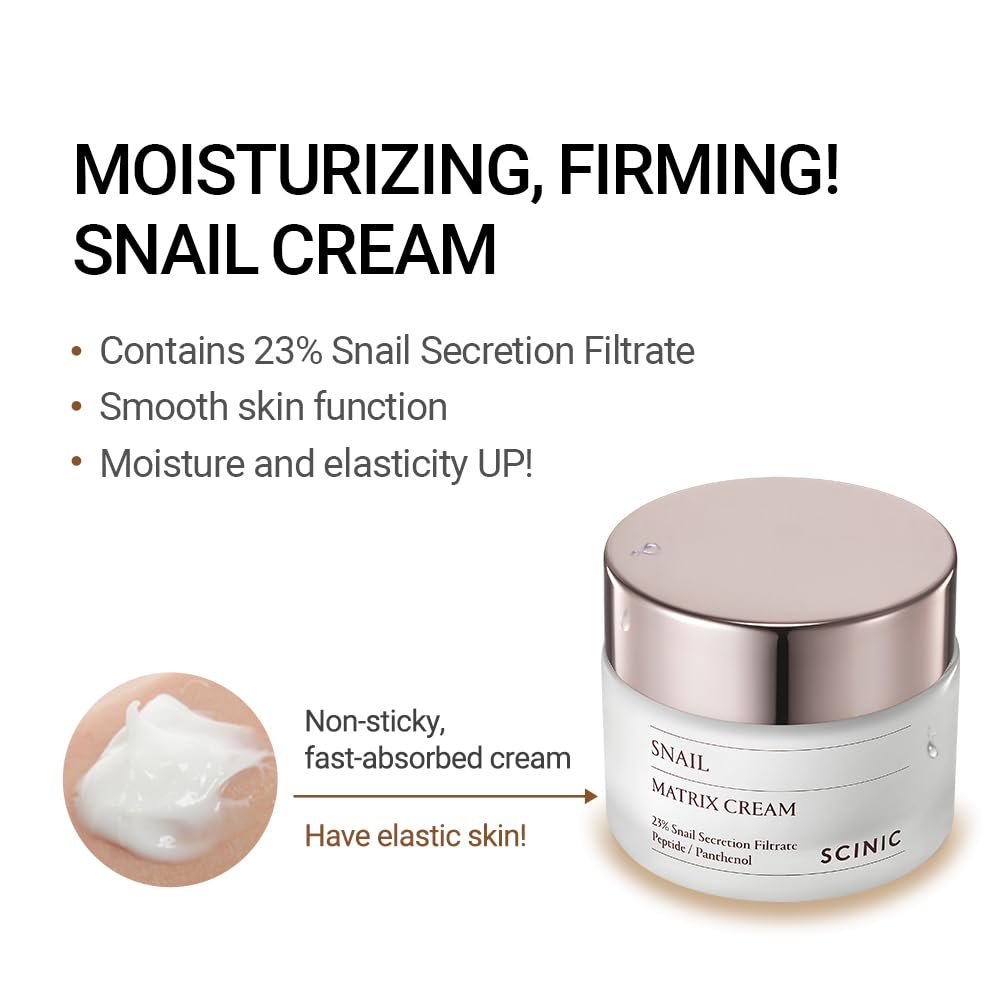 SCINIC Snail Matrix Cream, 1.69 fl oz