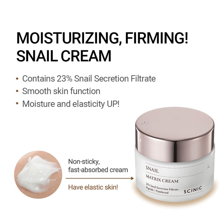 SCINIC Snail Matrix Cream, 1.69 fl oz