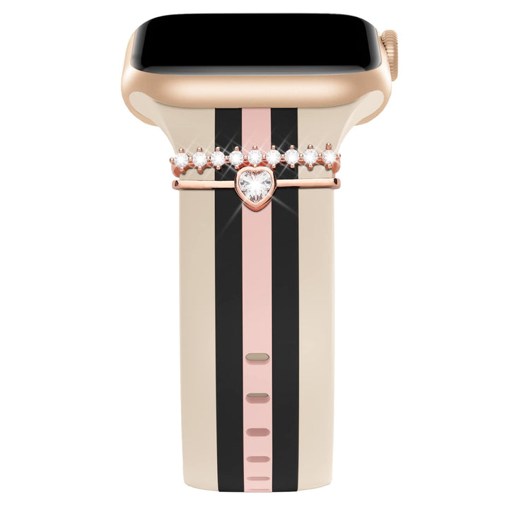 Bagoplus Designer Band With Charms For Apple Watch, 38mm 40mm 41mm 42mm 44mm 45mm 46mm 49mm