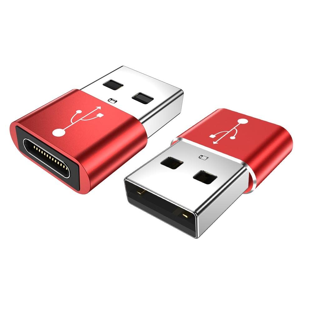 BoxWave PortChanger USB-A to USB-C OTG Adapter, Metallic Silver, 5 Count