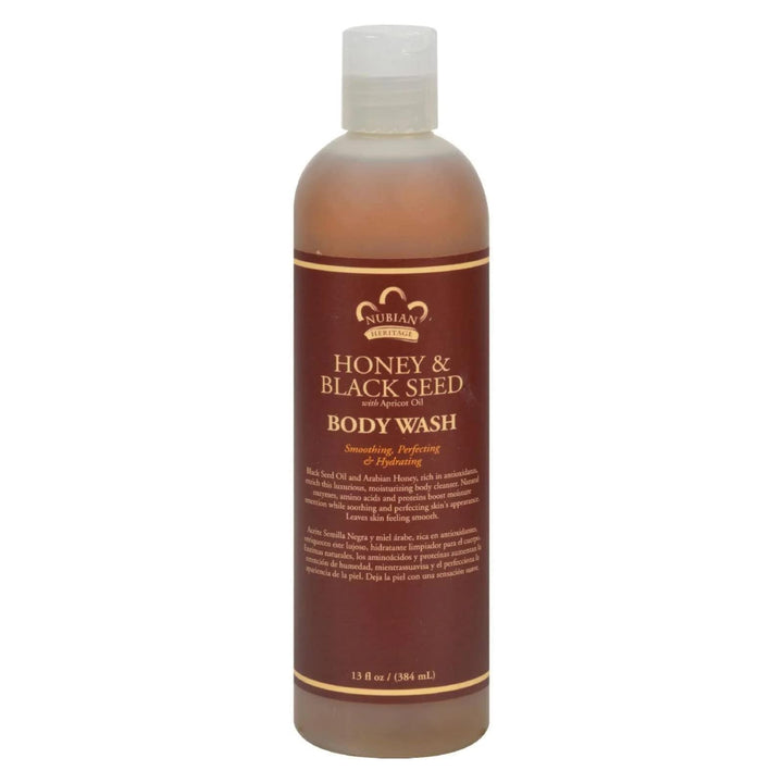 Nubian Heritage Body Wash, Honey and Black Seed, 13 fl oz