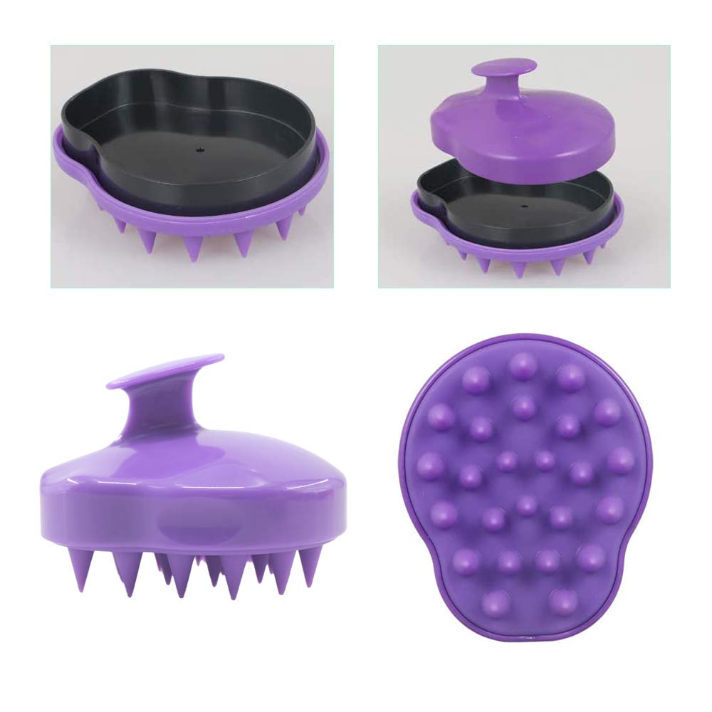 Cinlitek Silicone Back Scrubber And Scalp Massager Brush, 2 Count