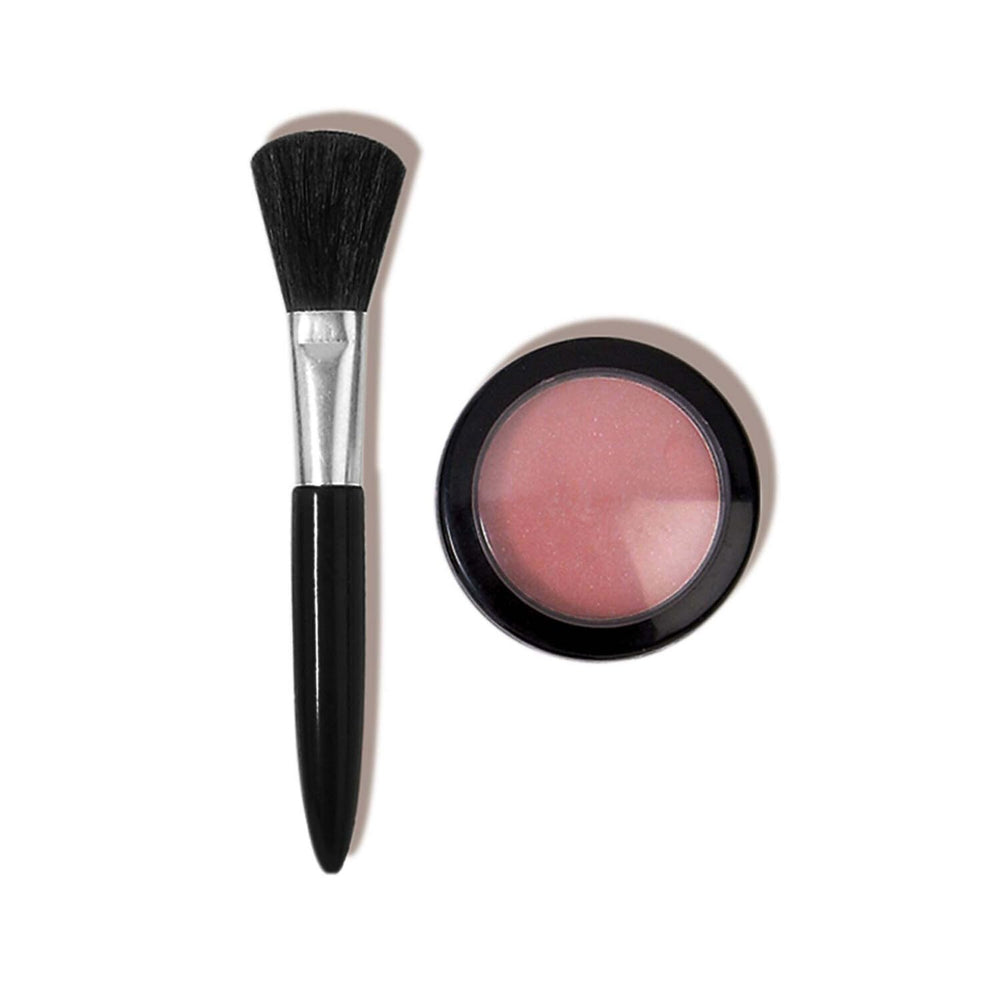 L.A. COLORS La Blusher And Deluxe Brush Set, Natural