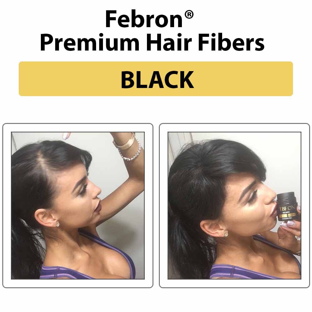 FEBRON Hair Fibers, Black, 30 g