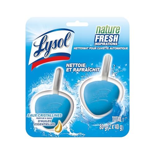 Lysol Hygienic Automatic Toilet Bowl Cleaner, Atlantic Fresh, 2 Count