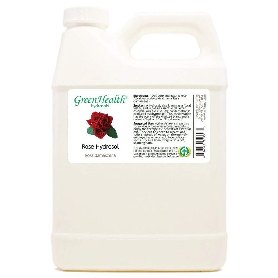 GreenHealth Rose Hydrosol Floral Water, 32 fl oz