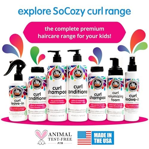SO COZY Kids Curl Leave In Conditioner and Therapy Spray, 8 fl oz