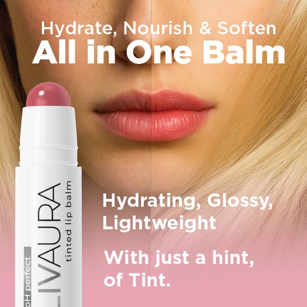 LIVAURA Tinted Lip Balm, Rose Gold