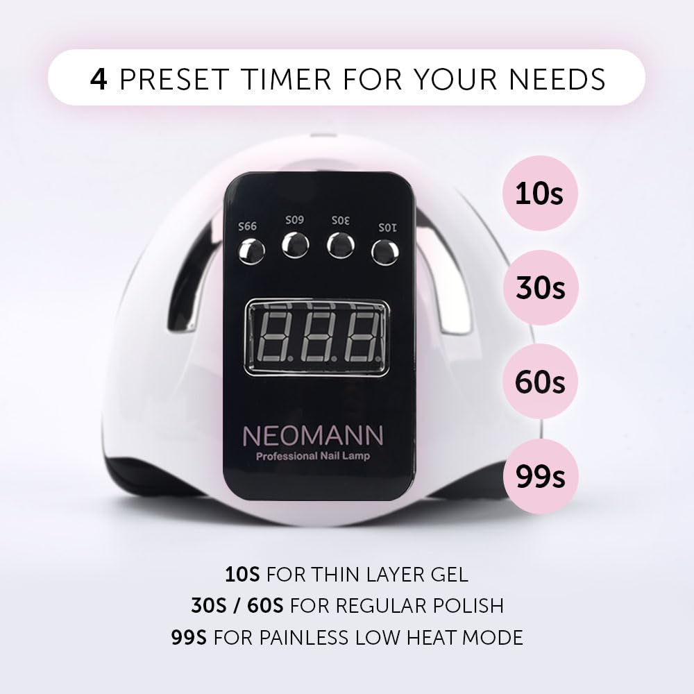 NEOMANN UV Gel Nail Lamp, 280 W, 66 Count