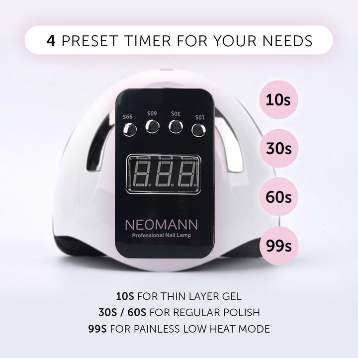 NEOMANN UV Gel Nail Lamp, 280 W, 66 Count