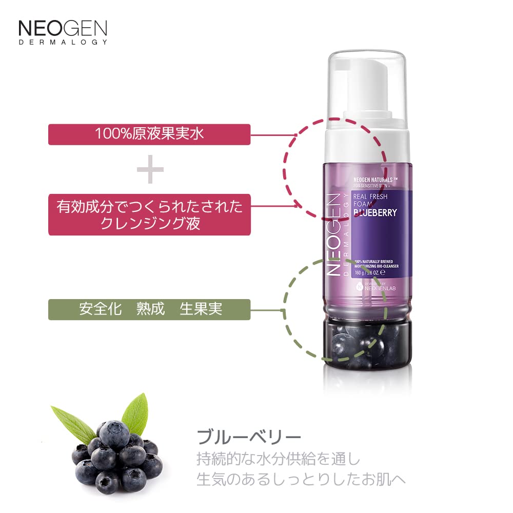 Neogen Real Fresh Foam Blueberry, 160 g