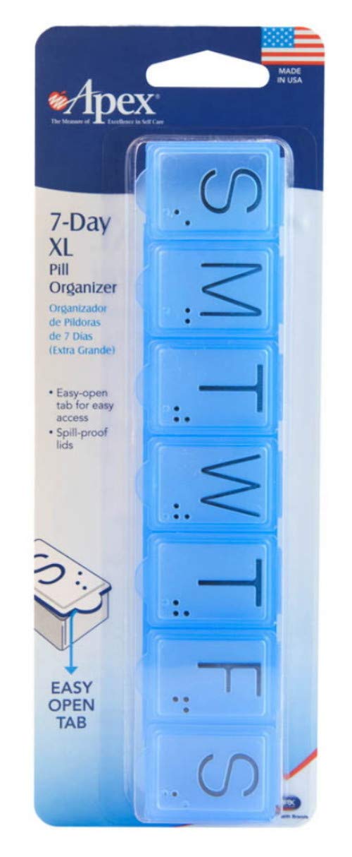 Apex Tool Group Pill Organizer, 7 Day