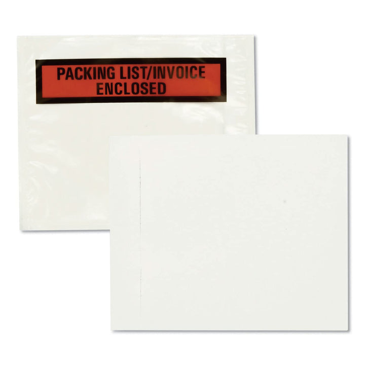 Quality Park Packing List Envelopes, Clear, 4-1/2 x 5-1/2, 100 Count