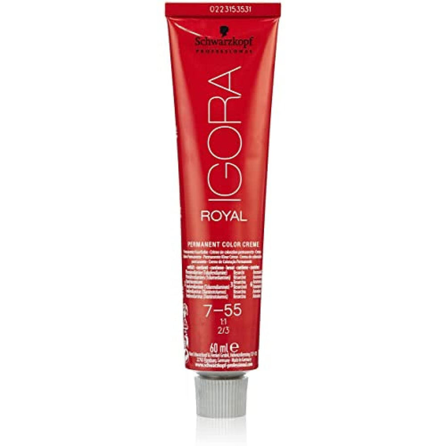 Schwarzkopf Igora Royal Hair Color, 755 Medium Blonde Gold Extra, 60 ml