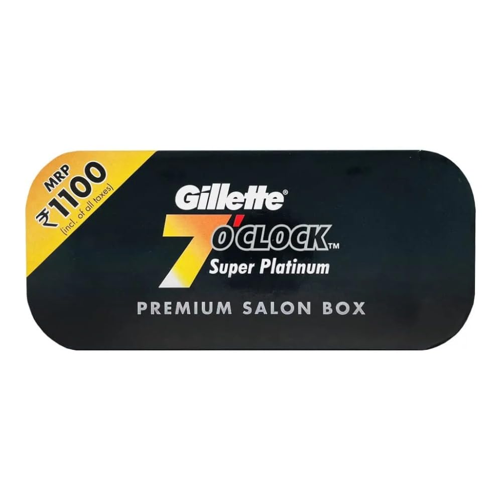 Gillette 7 O'clock Super Safety Razor Blades, 100 Count