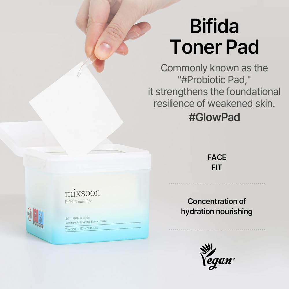 mixsoon Bifida Toner Pad, 120 Count, 280 ml