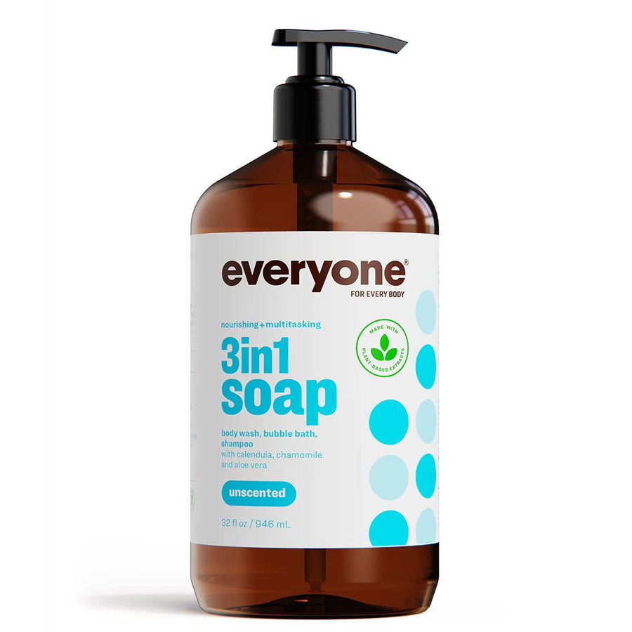 everyone for every body 3-in-1 Soap, Unscented, 32 oz