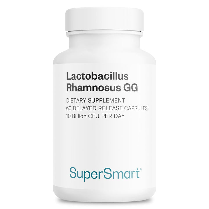 Supersmart Lactobacillus Rhamnosus GG Probiotic Capsules, 10 Billion CFU, 60 Count