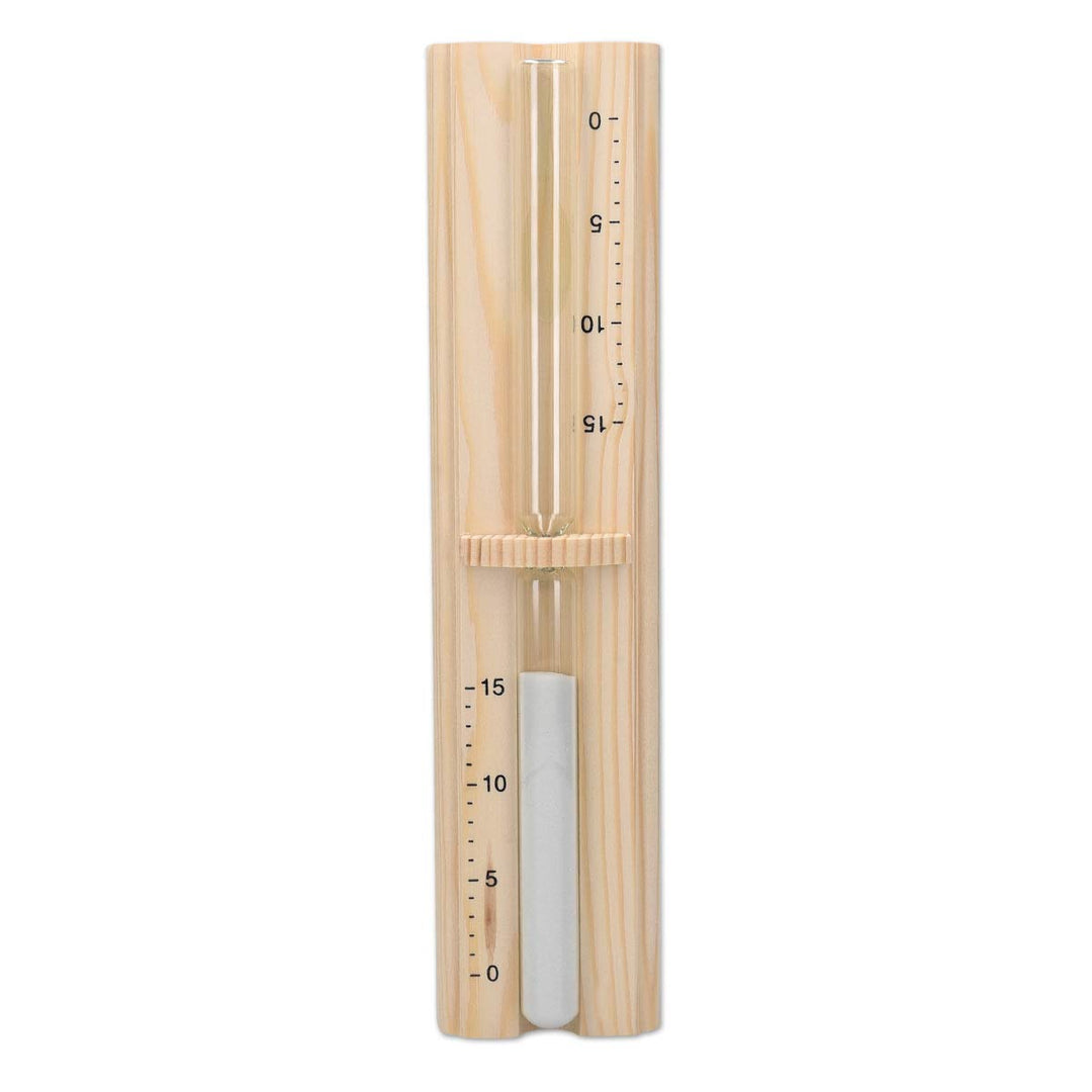 Navaris Hourglass Sand Timer And Sauna Accessory, Pine Wood, 29.5 x 7.5 x 4 cm