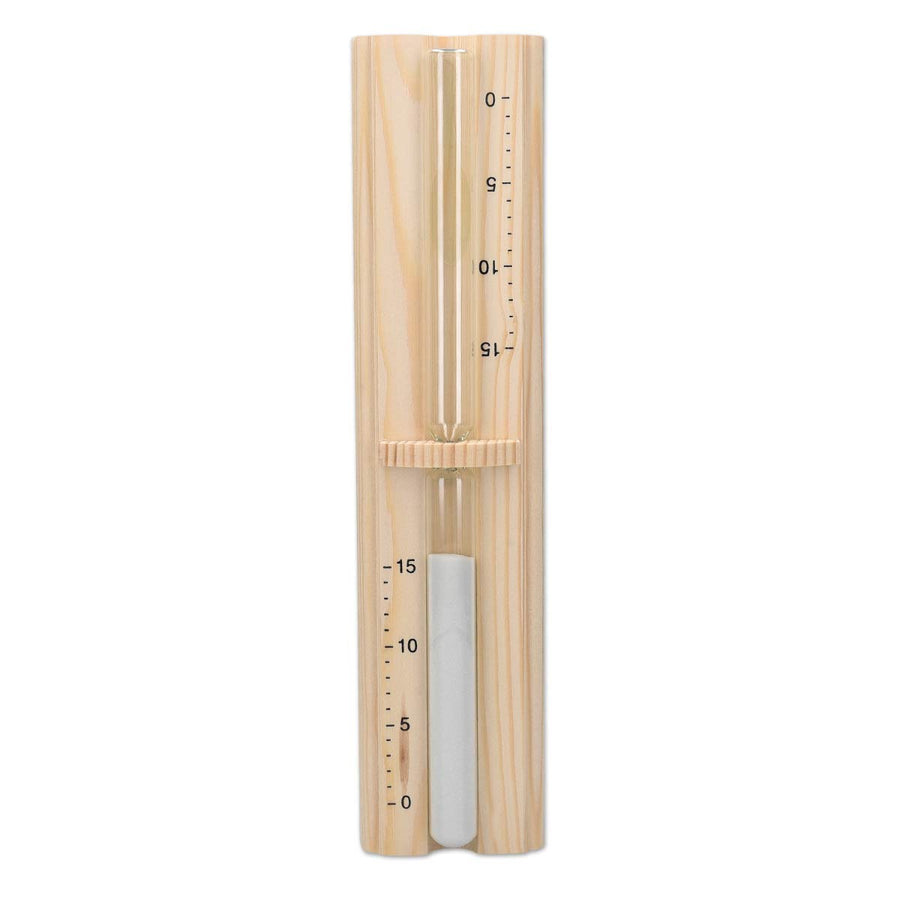 Navaris Hourglass Sand Timer And Sauna Accessory, Pine Wood, 29.5 x 7.5 x 4 cm