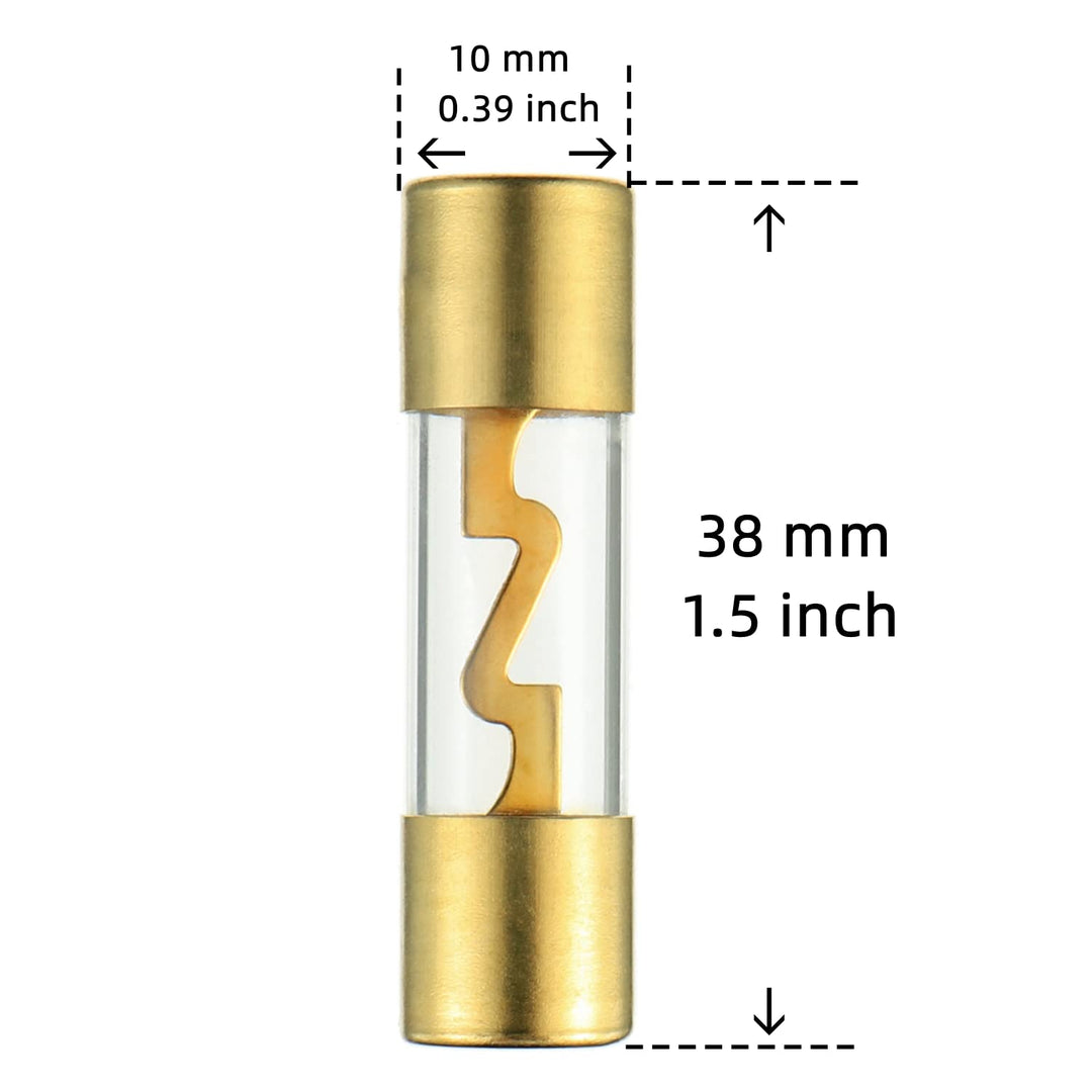 BOJACK Inline AGU Fuse Holder And Glass Fuse, 100A, 1 Count