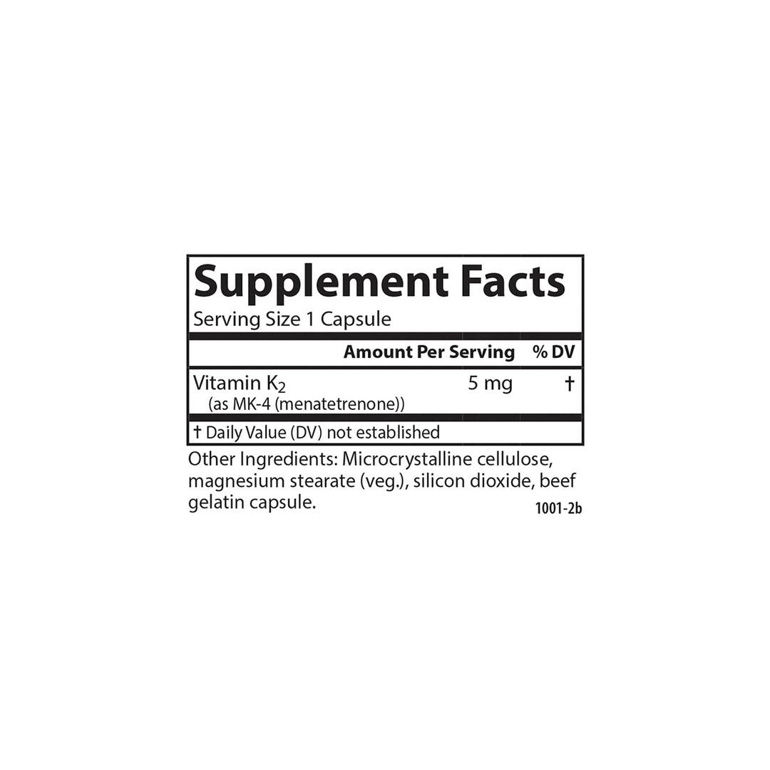 Carlson Vitamin K-2, 5 mg, 180 Count