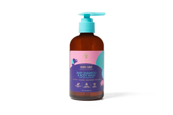 As I Am Born Curly Shampoo & Body Wash, 8 oz
