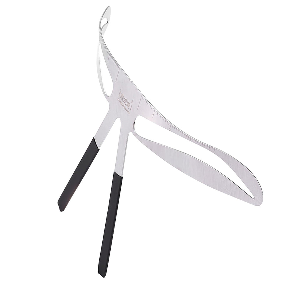 Domary Eyebrow Ruler, Arched Eyebrows, 4 Count