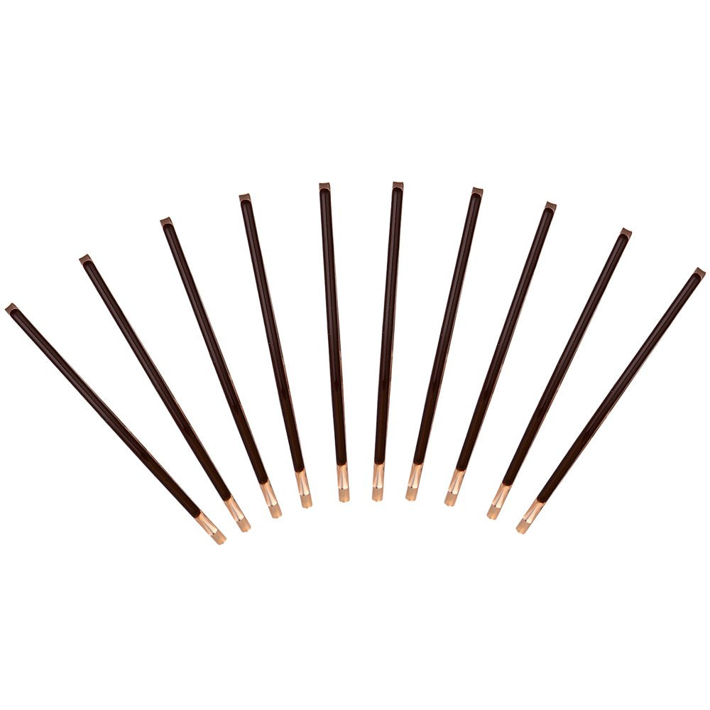 LONEEDY Curved Jumbo Bobby Pins, Brown, 10 Count