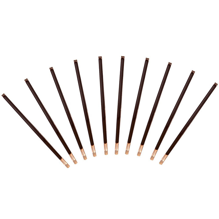 LONEEDY Curved Jumbo Bobby Pins, Brown, 10 Count