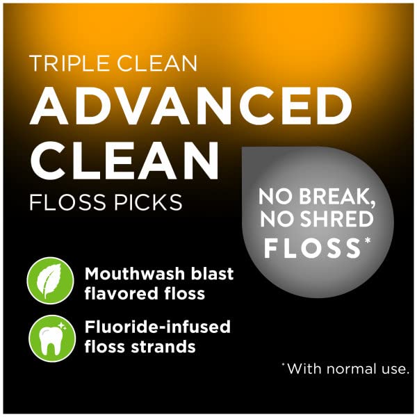 Dentek Triple Clean Floss Picks, 75 Count