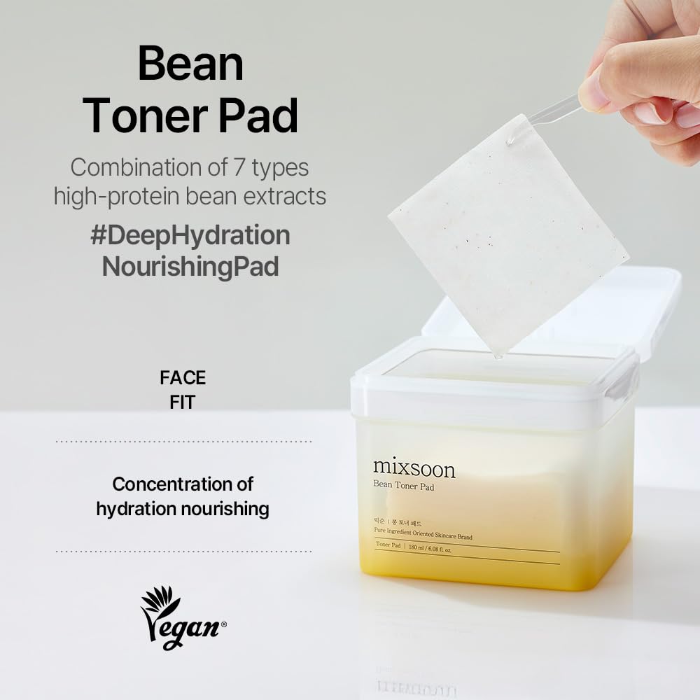 mixsoon Bean Toner Pad, 280 ml, 70 Count