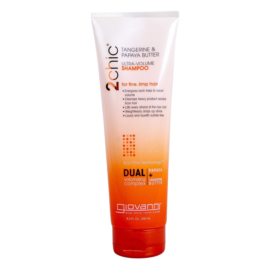 Giovanni 2chic Ultra-Volume Shampoo, Tangerine and Papaya Butter, 8.5 oz