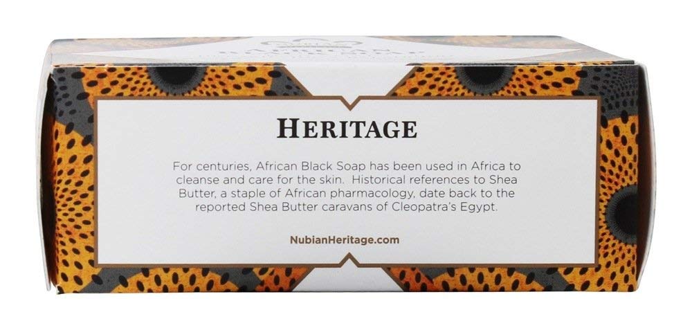 Nubian Heritage African Black Soap Bar, 5 Count