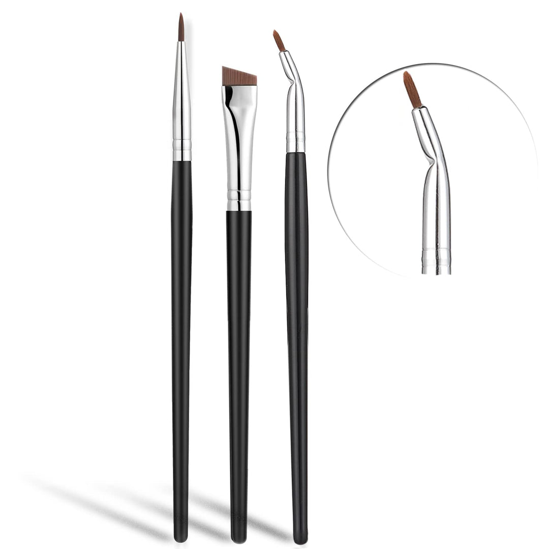 JASSINS Eyeliner Brush Set, 3 Count