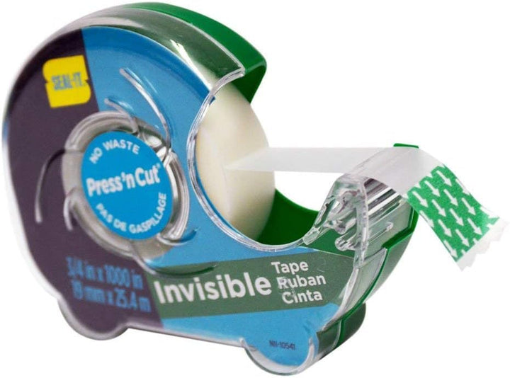 Seal-It Invisible Stationery Tape, 3/4 in x 1000 in, 6 Count