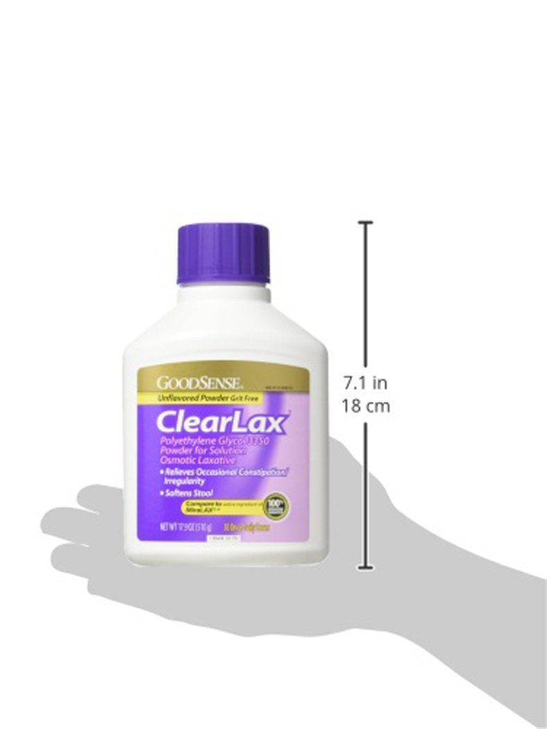 Good Sense ClearLax Polyethylene Glycol 3350 Powder, 17.9 oz
