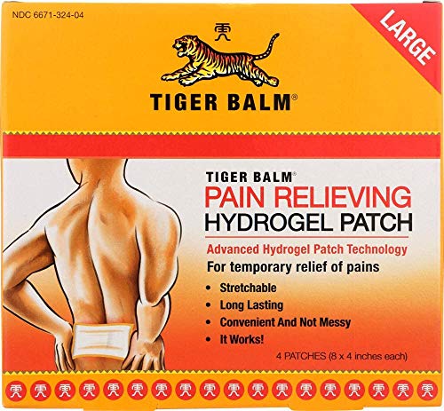 Tiger Balm Pain Relieving Patch, Large, 4 Count