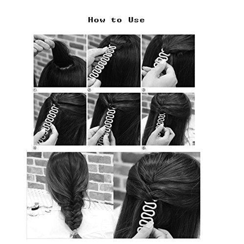 Semilyn Hair Braiding Tool Set, 3 Style, 6 Count