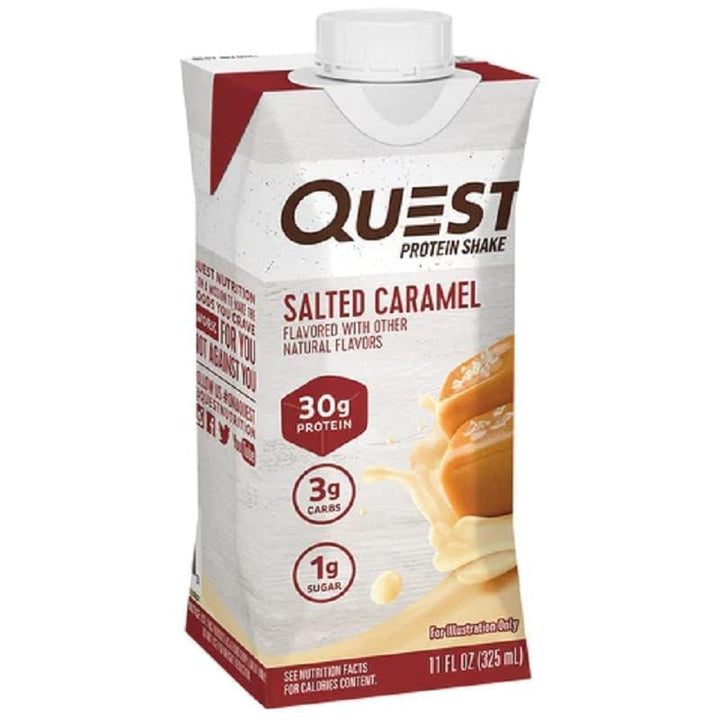 Quest Protein Shake, Salted Caramel, 4 Count
