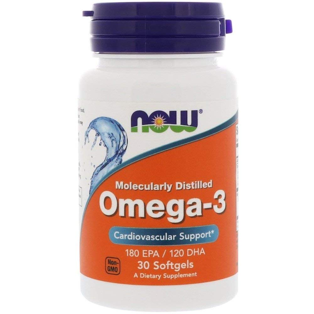 NOW Omega-3 EPA & DHA Softgels, 30 Count