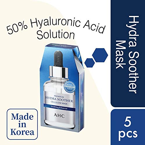 AHC Hydra Soother Cellulose Mask Sheet, 5 Count