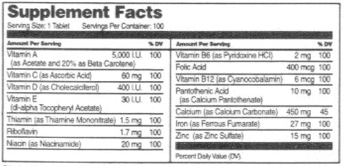 21st Century Women's Multivitamin, 100 Count