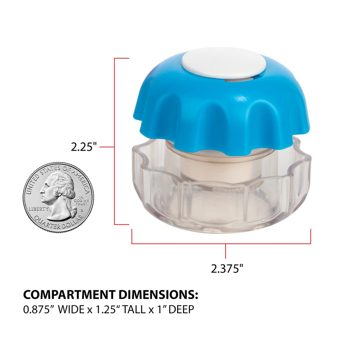 EZY DOSE Pill Crusher and Grinder, Blue
