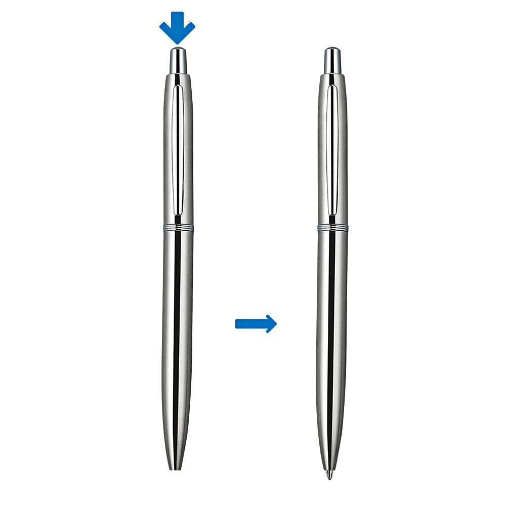 ChaoQ Retractable Metal Ballpoint Pens, 3 Count